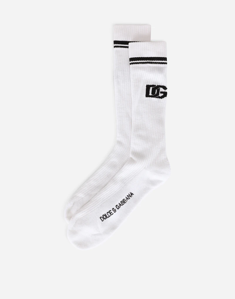 Cotton jacquard socks with DG logo