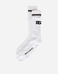 Cotton jacquard socks with DG logo