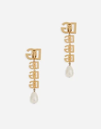 Clip-on earrings with DG logo
