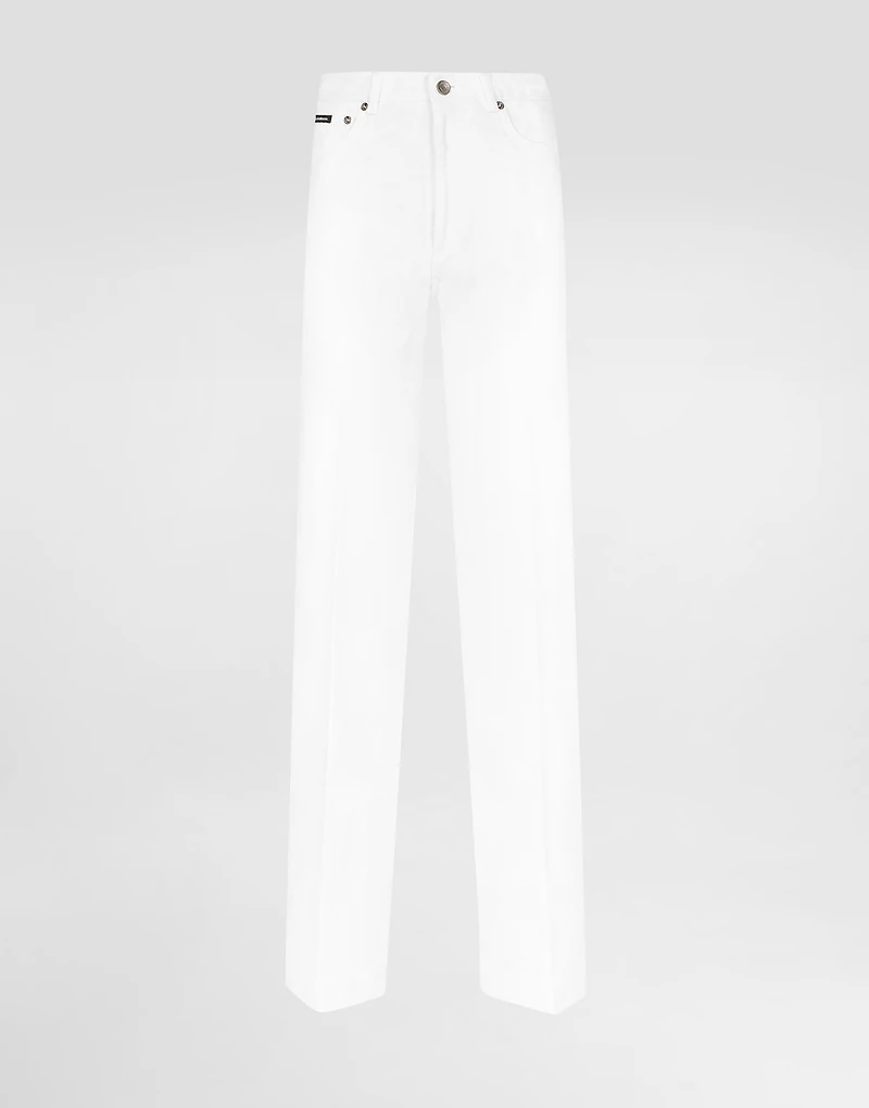 Flared denim jeans