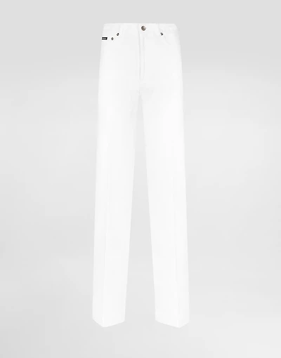 Flared denim jeans