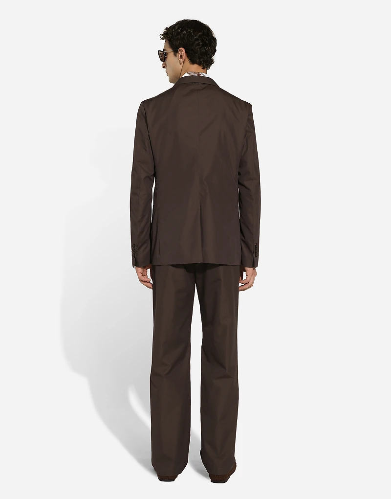 Double-breasted poplin Portofino-fit jacket