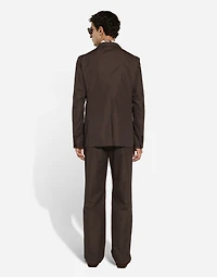 Double-breasted poplin Portofino-fit jacket