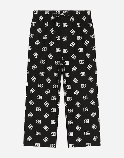 Poplin vanity pants with DG logo print