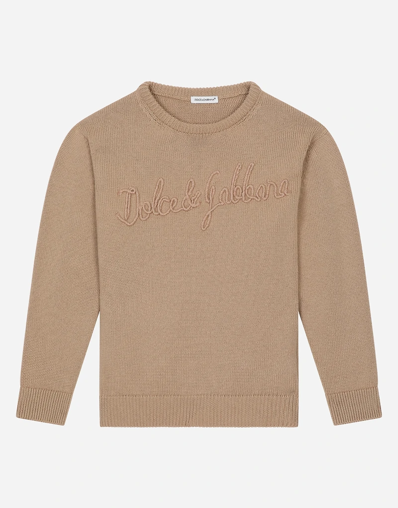Cotton pullover with Dolce&Gabbana logo