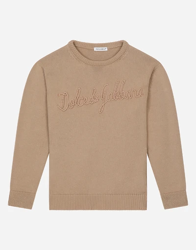 Cotton pullover with Dolce&Gabbana logo