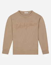 Cotton pullover with Dolce&Gabbana logo