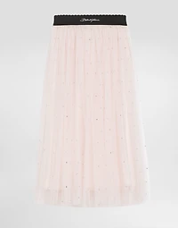 Tulle skirt with rhinestone embellishment