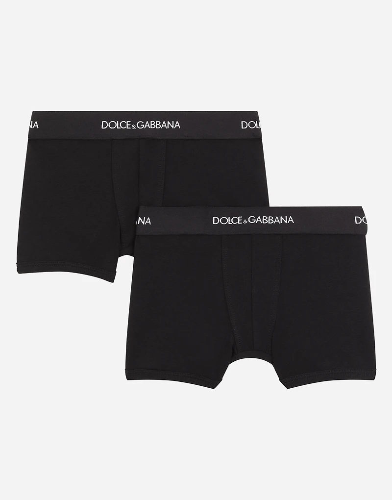 Boxer two-pack with branded elastic