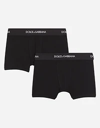 Boxer two-pack with branded elastic