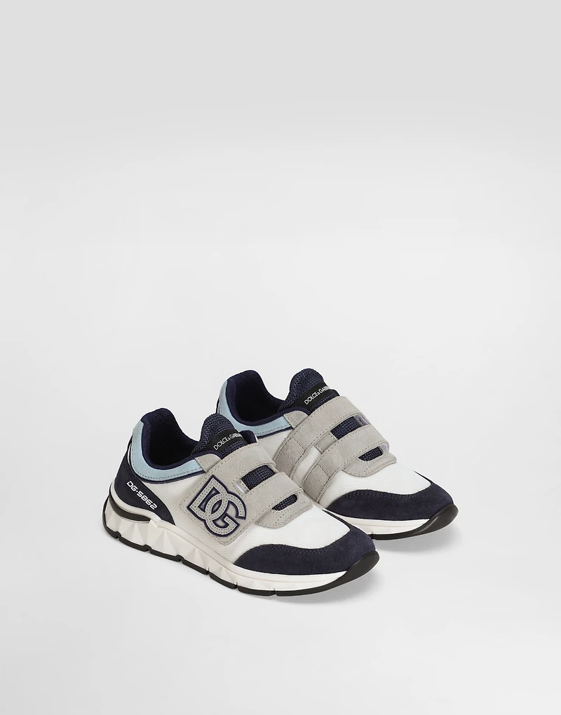 Mesh and split leather DG Running sneakers