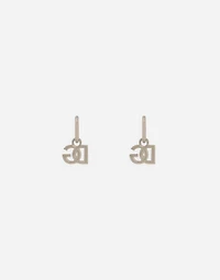 Butterfly-back earrings with DG logo