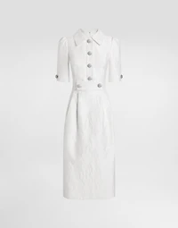 Floral jacquard dress