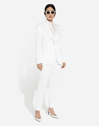 Brocade cigarette pants
