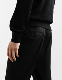 Tailored cotton pants