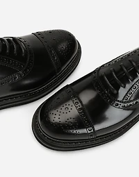 Brushed calfskin lacing