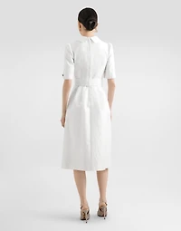 Floral jacquard dress