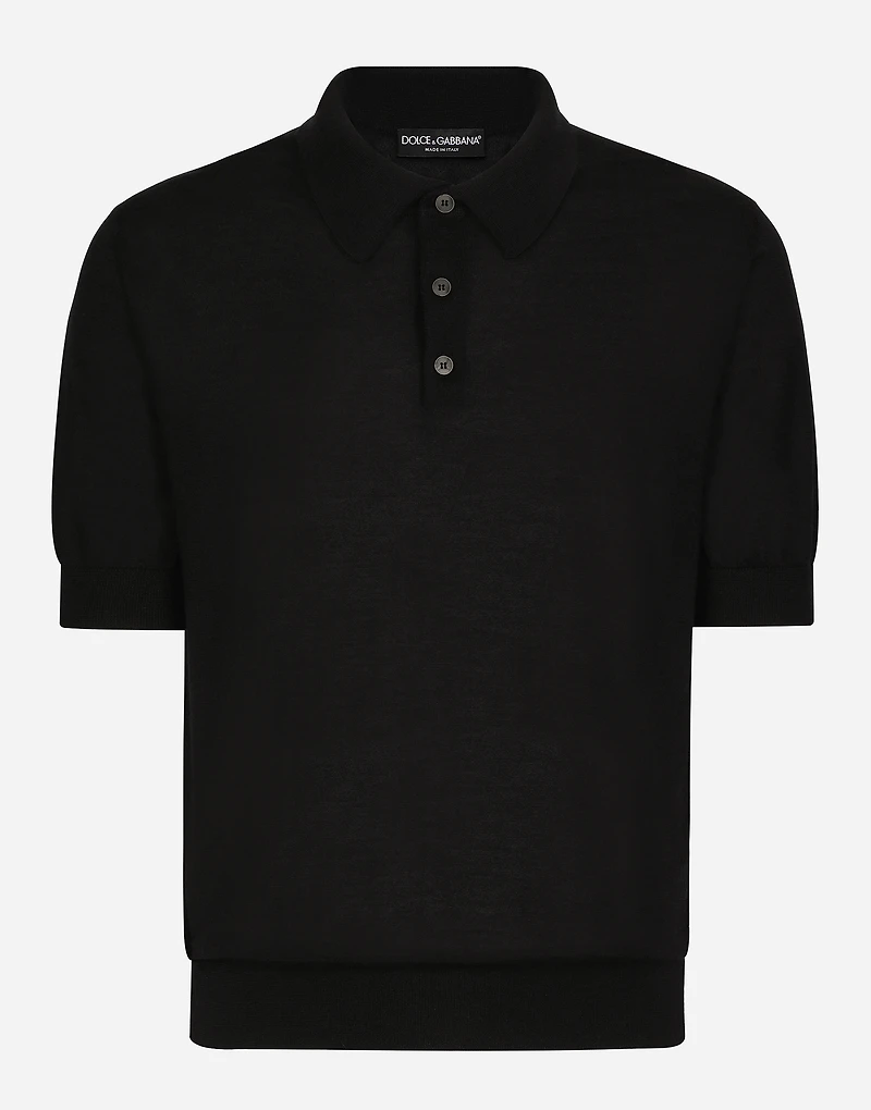 Extra-fine cashmere polo-shirt