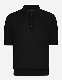 Extra-fine cashmere polo-shirt