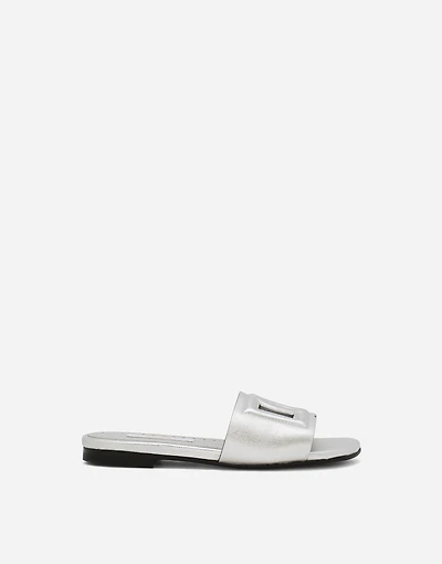 Foiled lambskin sliders