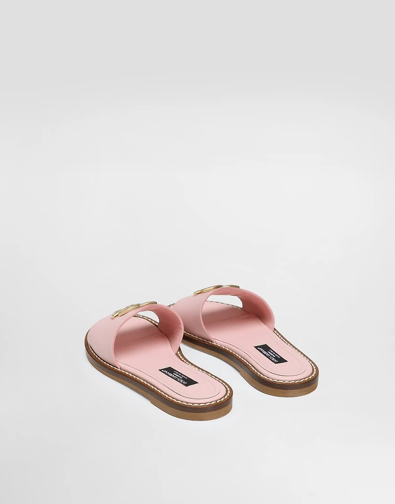 Flat calfskin slipper