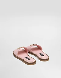 Flat calfskin slipper