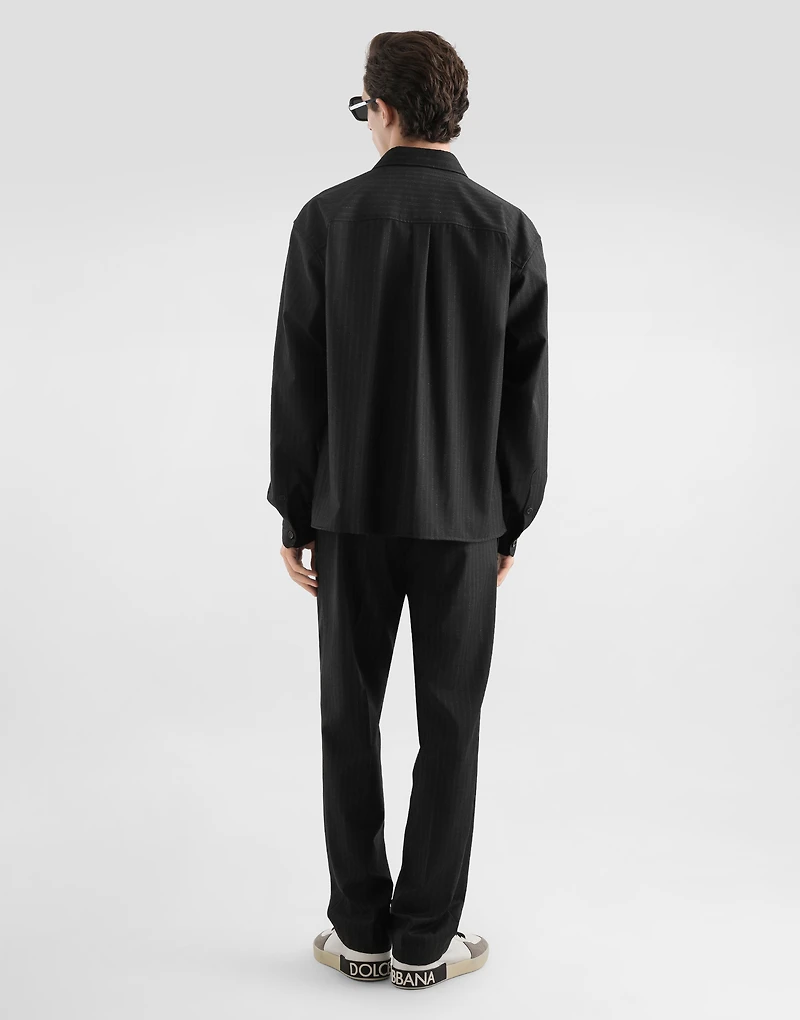 Tailored pinstripe shirt