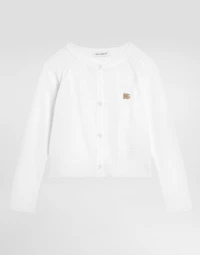 Satin viscose cardigan