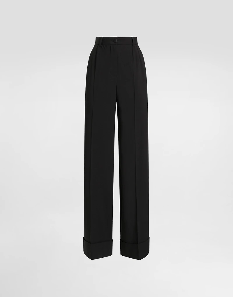 Bi-stretch wool trousers