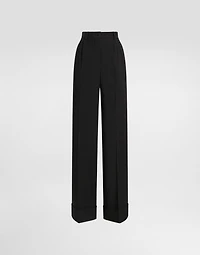Bi-stretch wool trousers