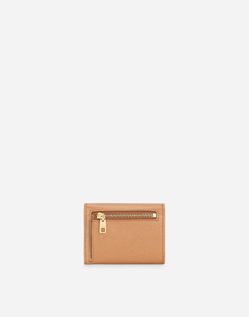 Dauphine calfskin French-flap wallet