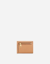 Dauphine calfskin French-flap wallet
