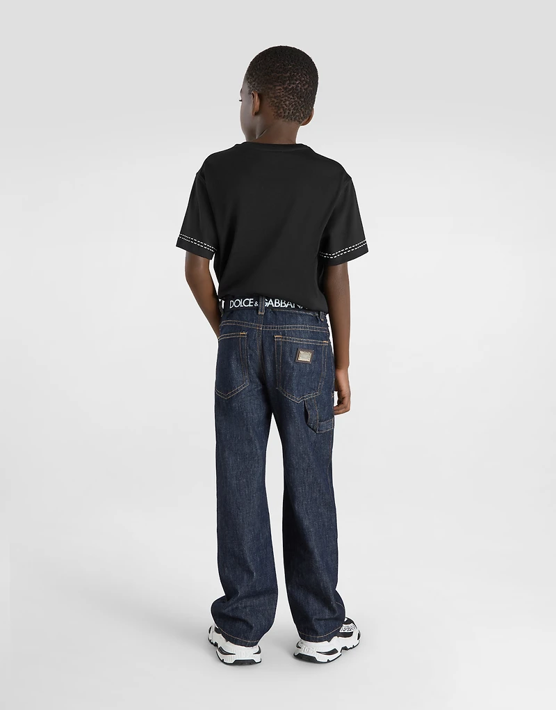 Jersey T-shirt with Dolce&Gabbana logo