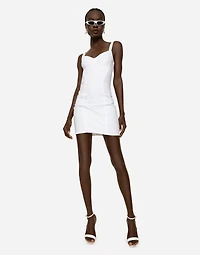 Corset-style slip dress