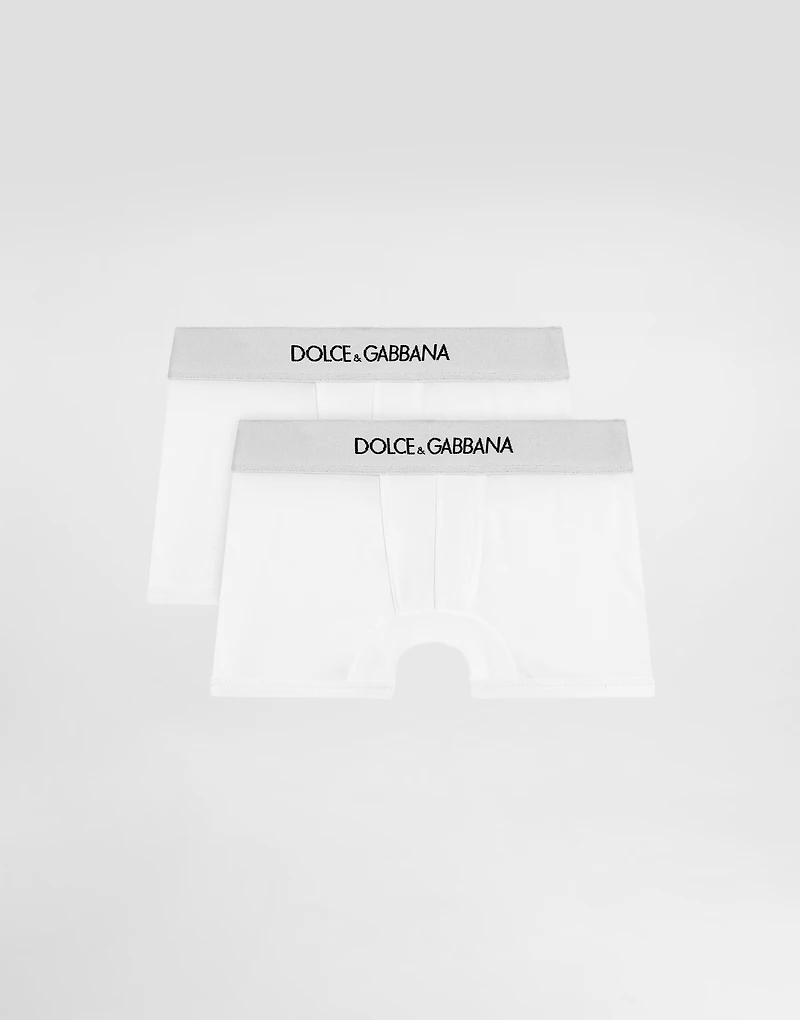 Jersey boxers two-pack with branded elastic