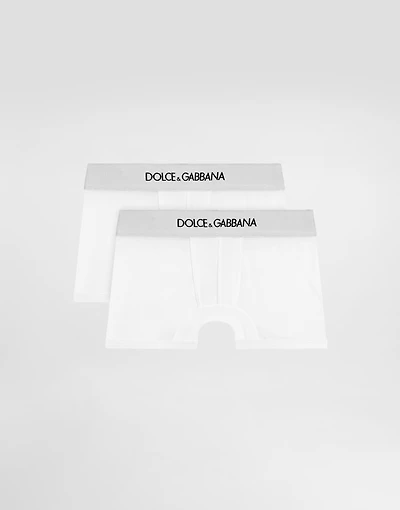 Jersey boxers two-pack with branded elastic