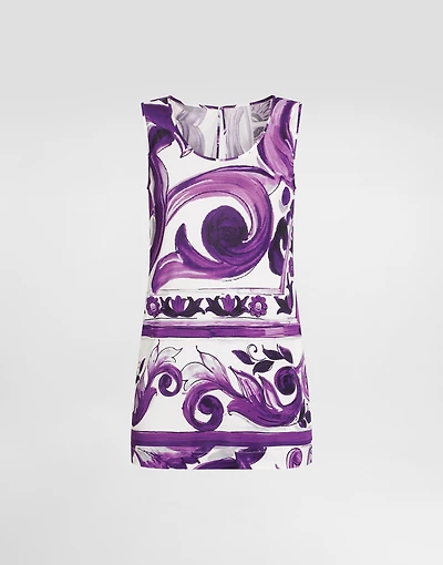Majolica-print top