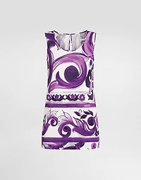 Majolica-print top