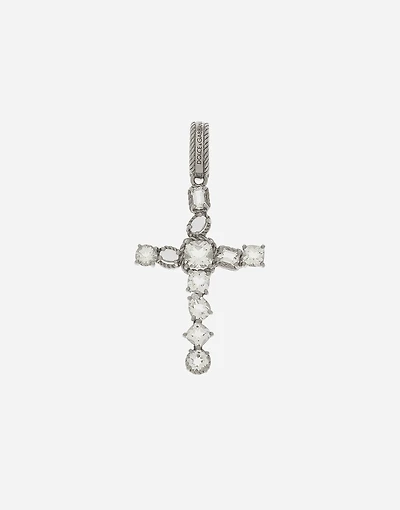 Charm Kids 18 carat white gold and colorless topazes