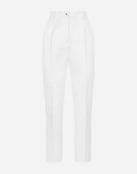 Brocade cigarette pants