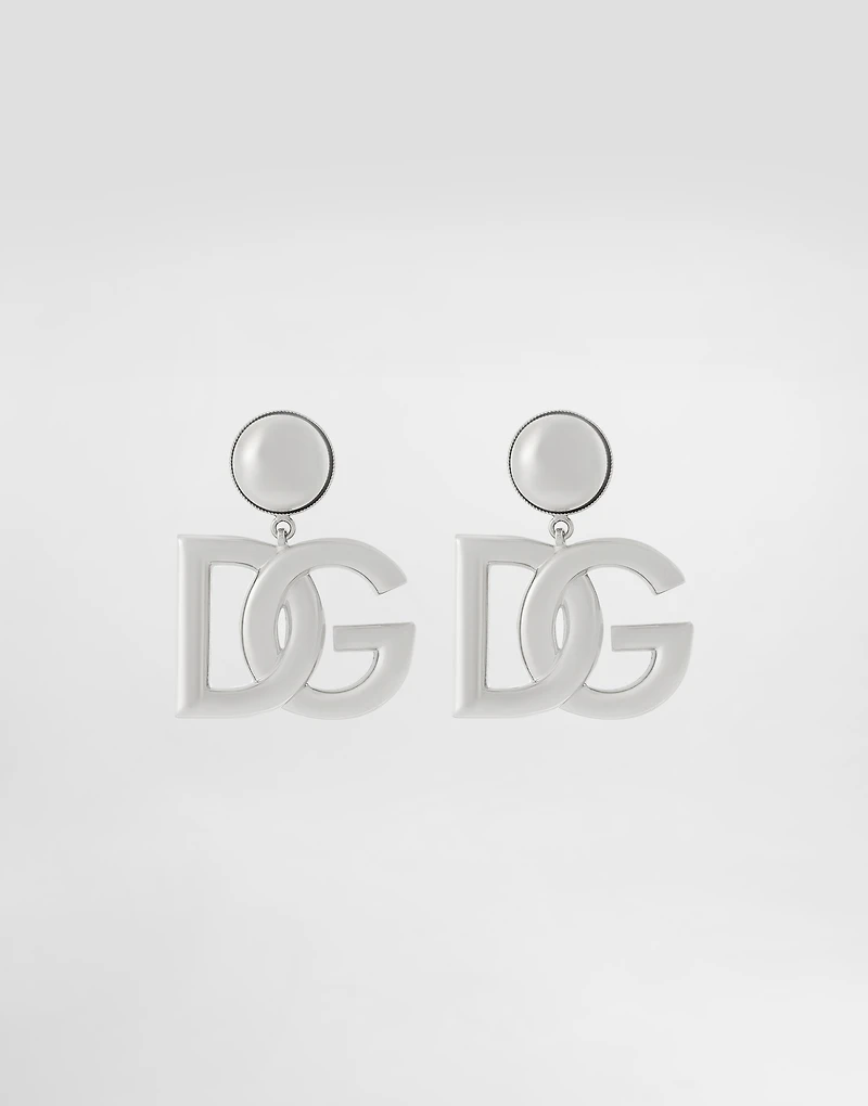 KIM DOLCE&GABBANA Clip-on earrings with DG logo