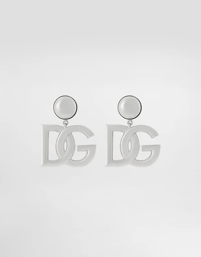 KIM DOLCE&GABBANA Clip-on earrings with DG logo