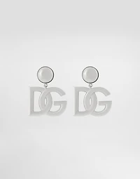 KIM DOLCE&GABBANA Clip-on earrings with DG logo