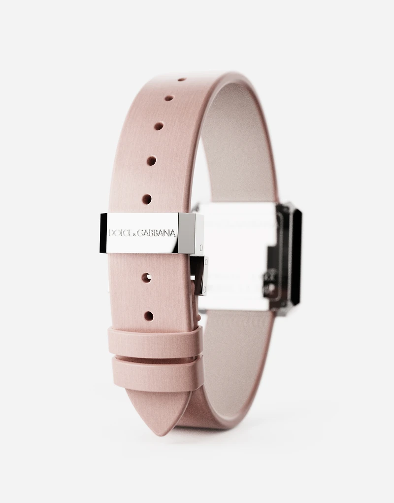 Sofia steel watch with colorless diamonds