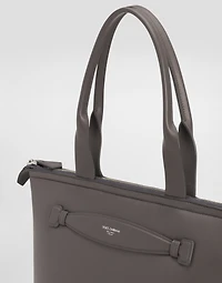 Calfskin nappa leather shopper