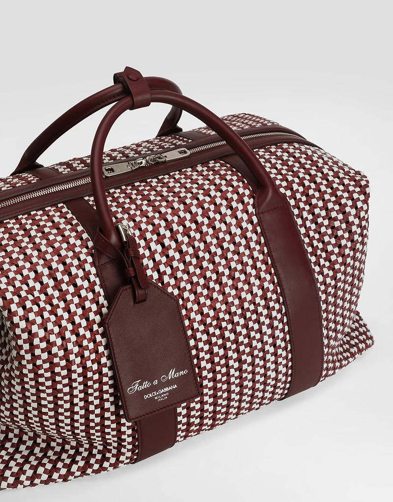 Leather travel bag