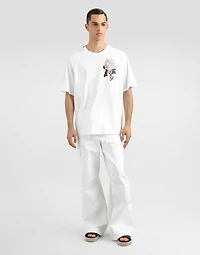Cotton T-shirt with patch