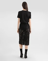 Jersey t-shirt with embroidery