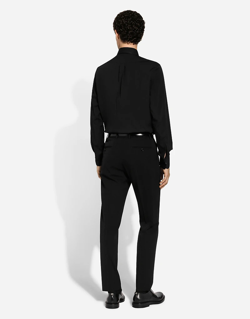 Cotton shirt with DG embroidery