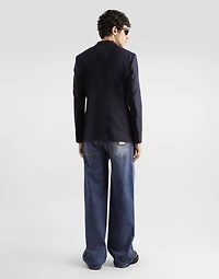 Single-breasted taormina wool jacket